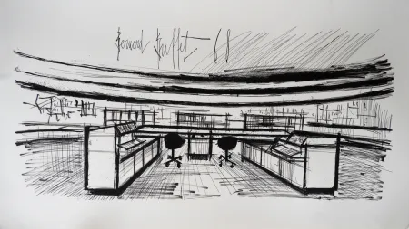 Литография Buffet - Control Room, Siemens,