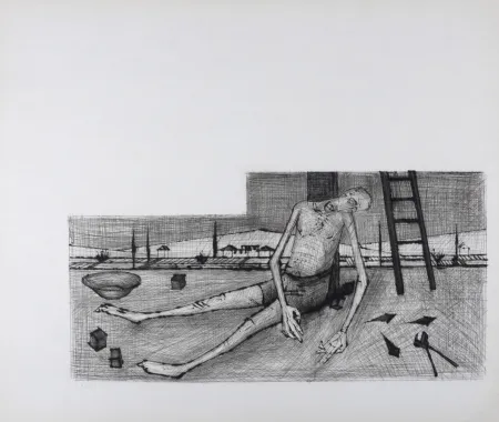 Гравюра Buffet - Déposition, La Passion du Christ, 1954
