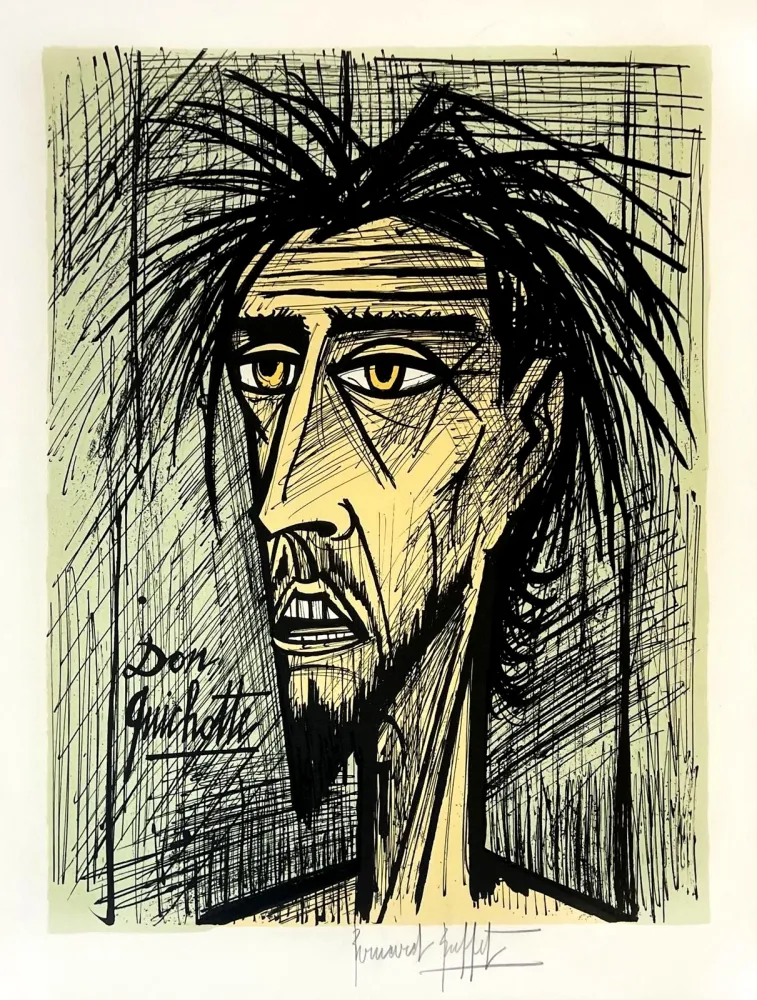 Литография Buffet - Don Quichotte 