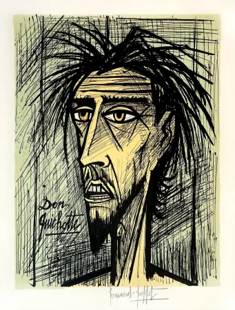 Литография Buffet - Don Quichotte 