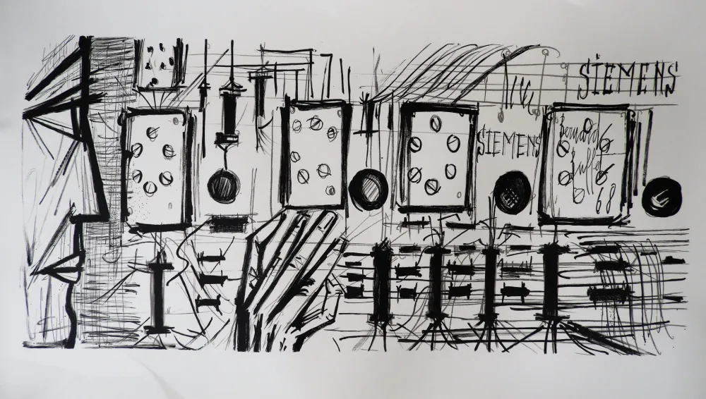 Литография Buffet - Electronic Circuits, Siemens,