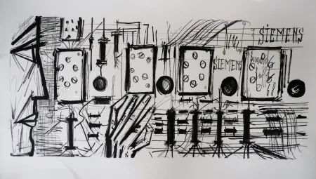 Литография Buffet - Electronic Circuits, Siemens,