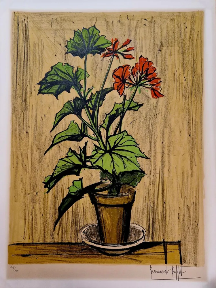 Литография Buffet - Géranium