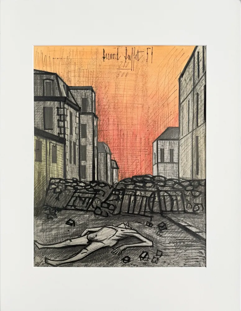 Литография Buffet - Horreur de la guerre