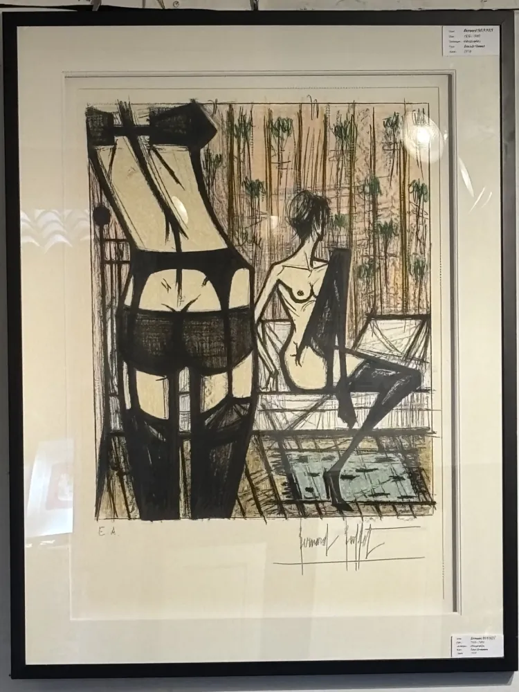 Литография Buffet - Jeux de dames IX