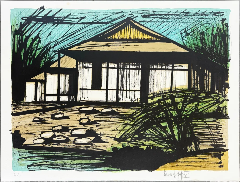 Литография Buffet - Katsura Rikyu-Kyoto