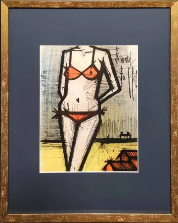 Литография Buffet - La Plage