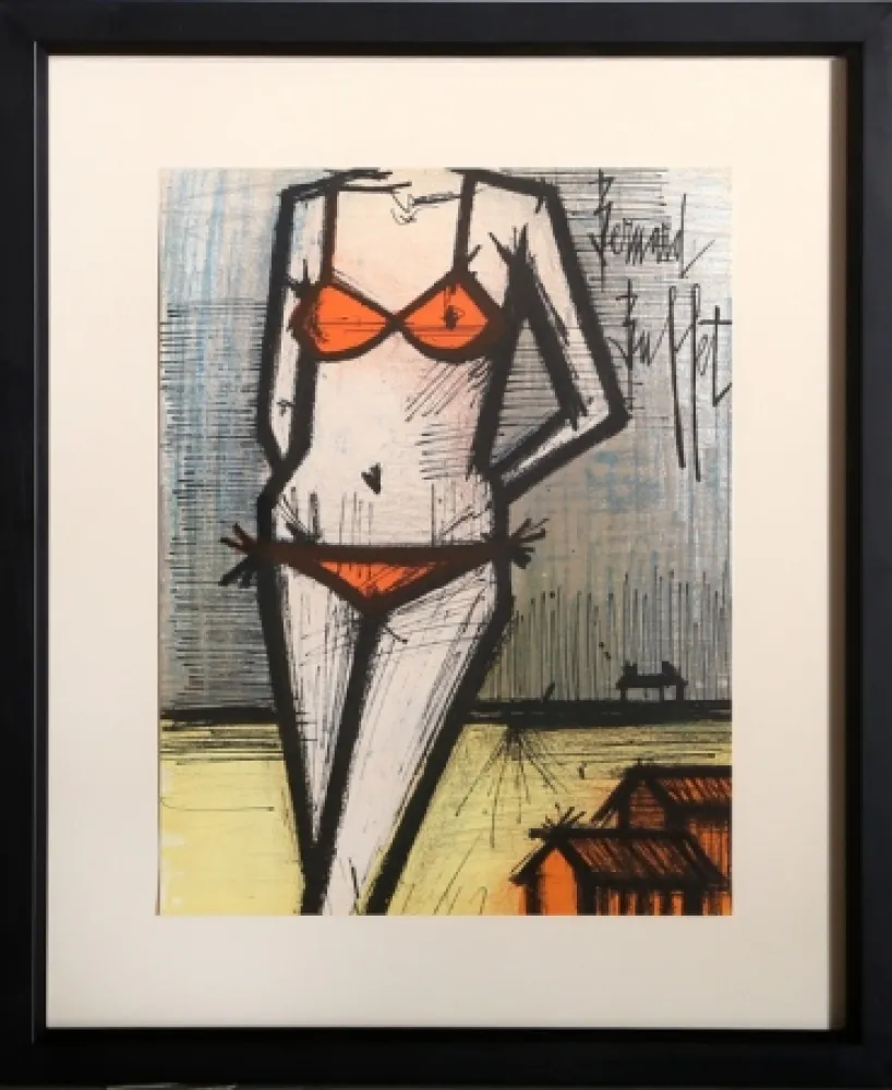 Литография Buffet - La Plage