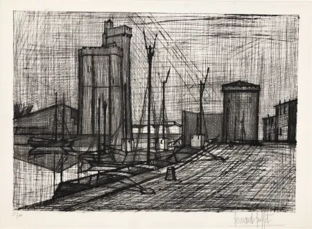 Гравюра Buffet - La Rochelle