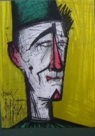 Литография Buffet - Le clown Jojo