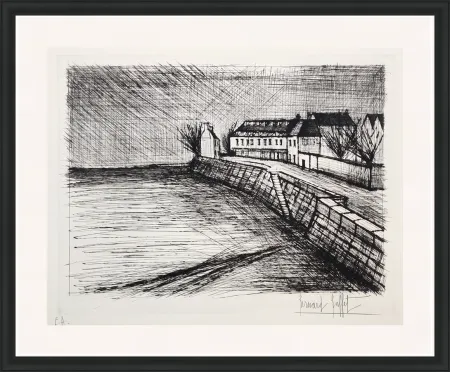 Гравюра Сухой Иглой Buffet - LE QUAI