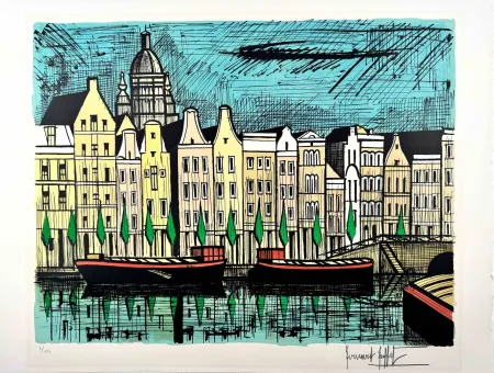 Литография Buffet -  Le Singel Amsterdam 