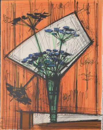 Литография Buffet - Les ombelles, 1972