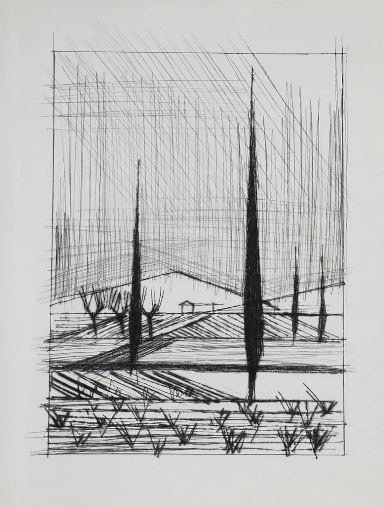 Гравюра Сухой Иглой Buffet - Naples, ca