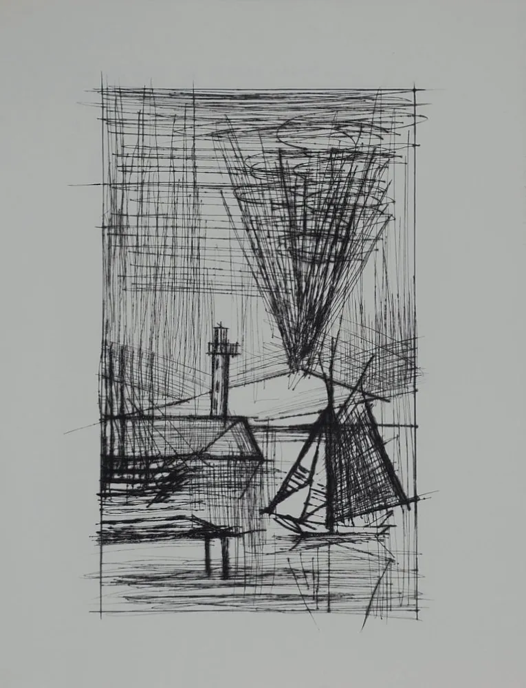 Гравюра Сухой Иглой Buffet - Naples, ca.