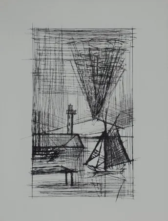 Гравюра Сухой Иглой Buffet - Naples, ca.