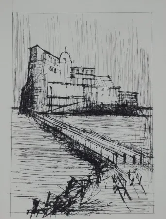 Гравюра Сухой Иглой Buffet - Naples, ca.