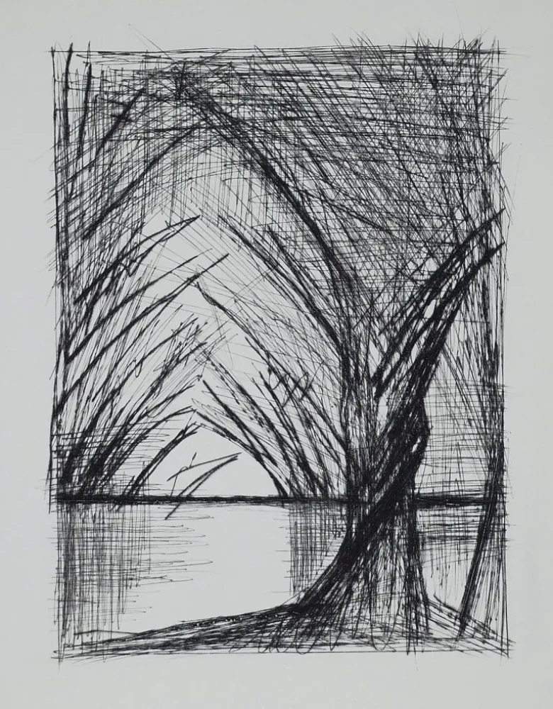 Гравюра Сухой Иглой Buffet - Naples, ca.