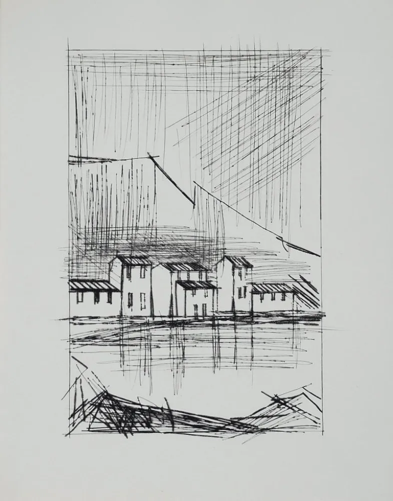 Гравюра Сухой Иглой Buffet - Naples, ca.