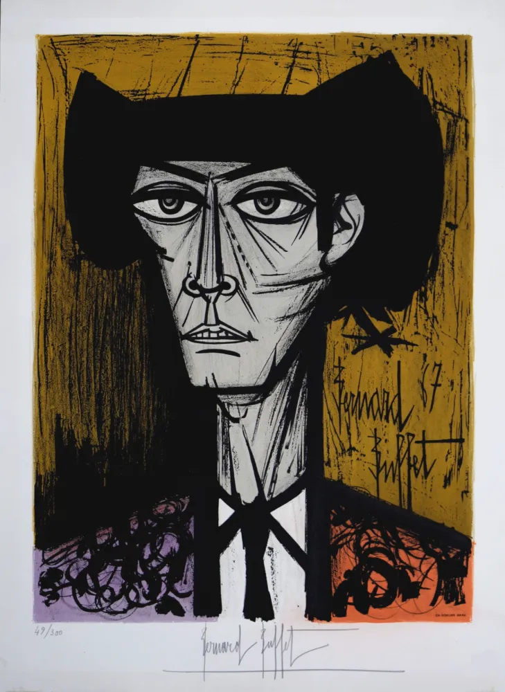 Литография Buffet - Toreador, 1967 - Hand-signed!