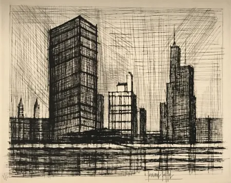 Гравюра Сухой Иглой Buffet - U.N.O