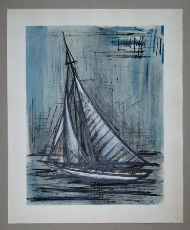 Литография Buffet - Voilier, 1959