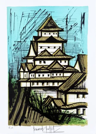 Литография Buffet - Voyage au Japon