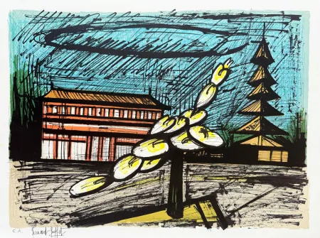 Литография Buffet - Voyage au Japon