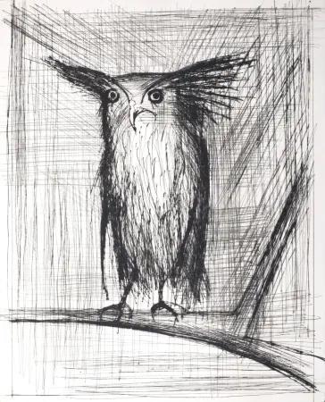 Гравюра Сухой Иглой Buffet - Voyages fantastiques de Cyrano de Bergerac, 1958