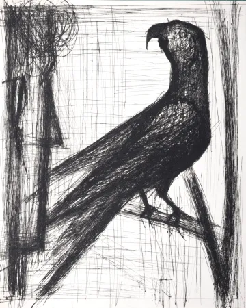 Гравюра Сухой Иглой Buffet - Voyages fantastiques de Cyrano de Bergerac, 1958