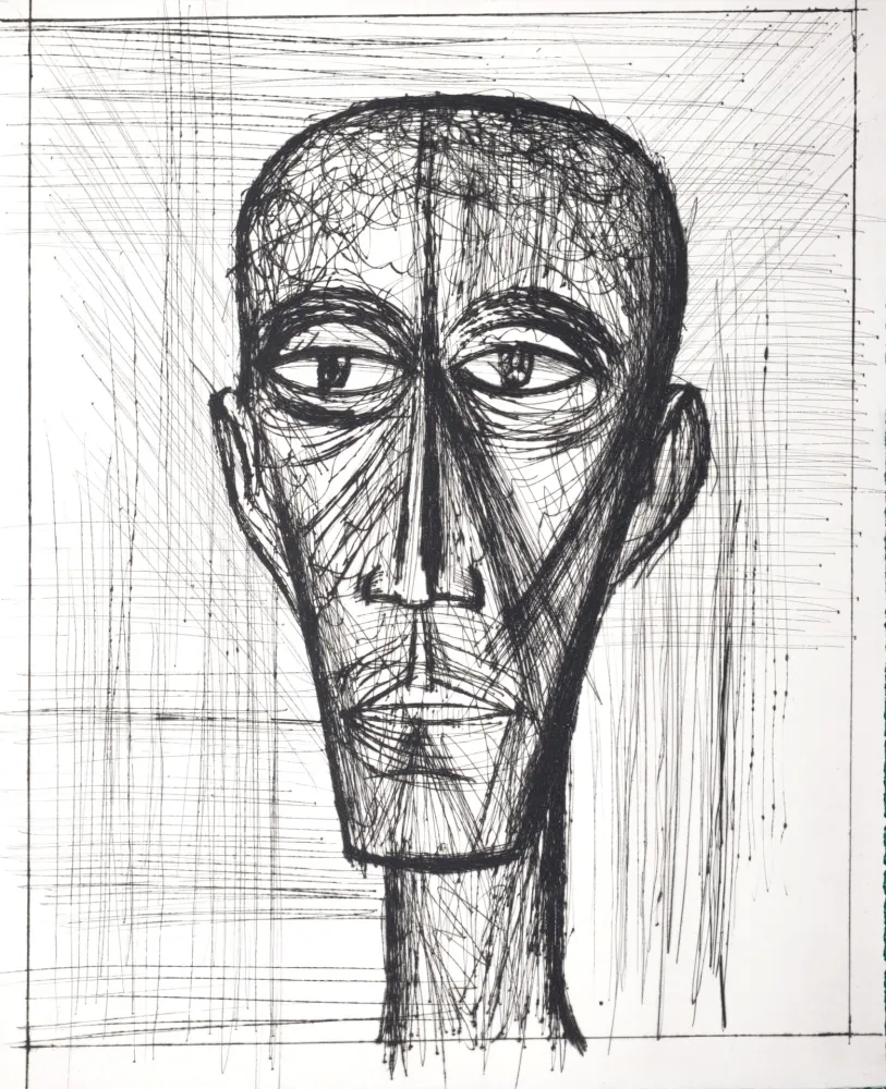 Гравюра Сухой Иглой Buffet - Voyages fantastiques de Cyrano de Bergerac, 1958