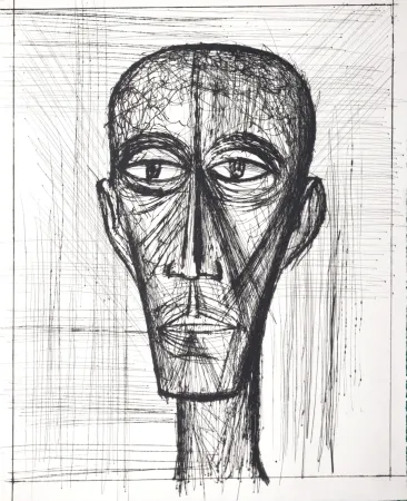 Гравюра Сухой Иглой Buffet - Voyages fantastiques de Cyrano de Bergerac, 1958