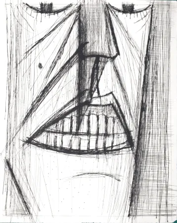 Гравюра Сухой Иглой Buffet - Voyages fantastiques de Cyrano de Bergerac, 1958