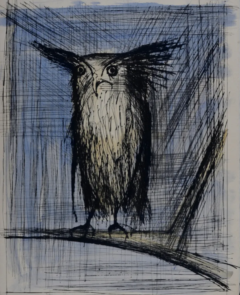 Гравюра Buffet - Voyages fantastiques de Cyrano de Bergerac, 1958