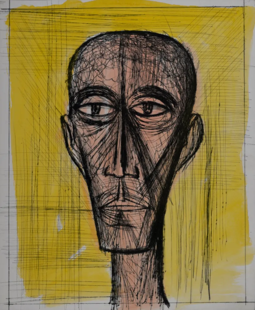 Гравюра Buffet - Voyages fantastiques de Cyrano de Bergerac, 1958