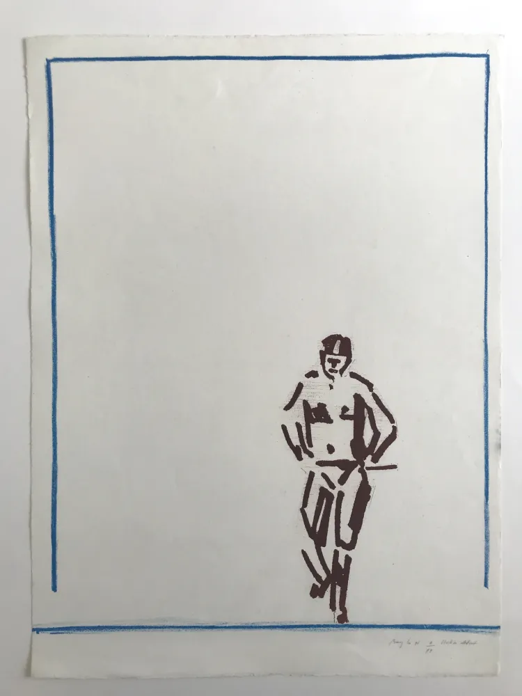 Литография Buraglio - Station debout