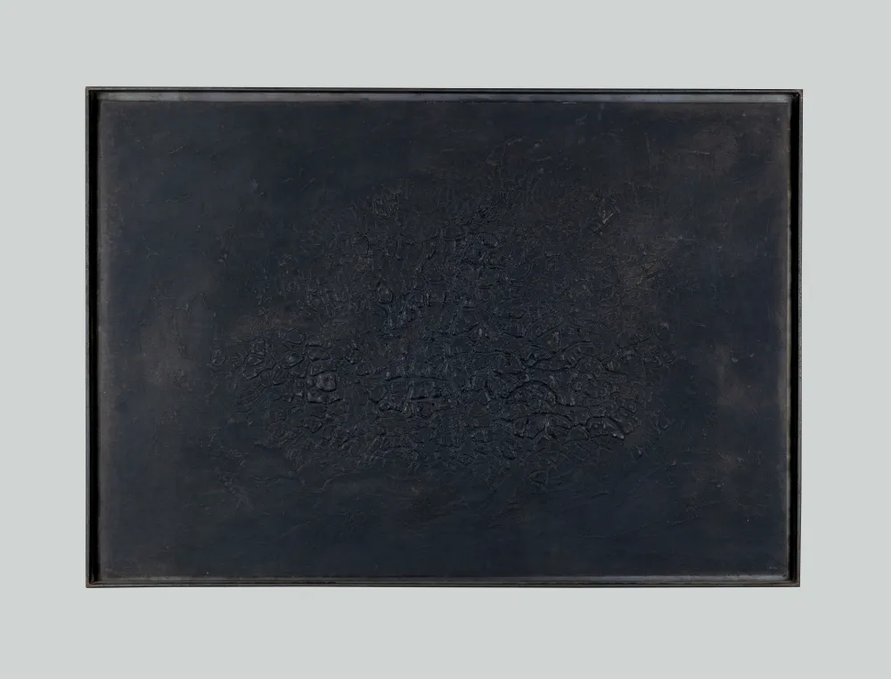 Офорт И Аквитанта Burri - Cretto Nero D