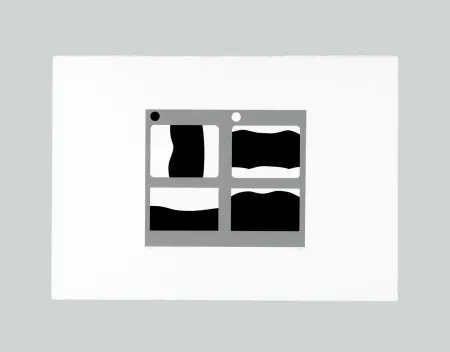 Офорт И Аквитанта Burri - Cretto Nero D