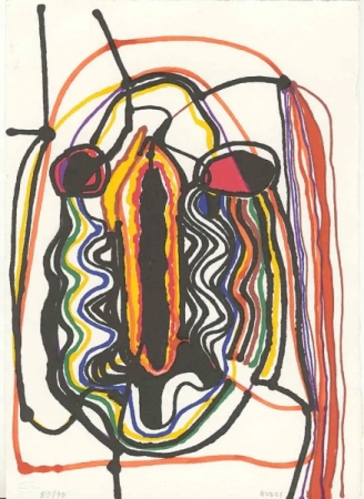 Литография Burri - Saffo