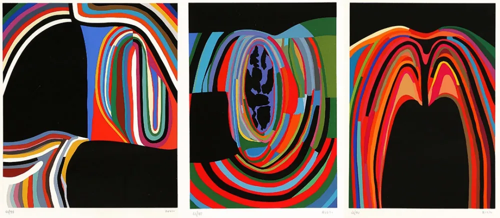 Сериграфия Burri - Trittico B