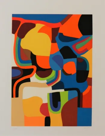 Сериграфия Burri - Trittico E