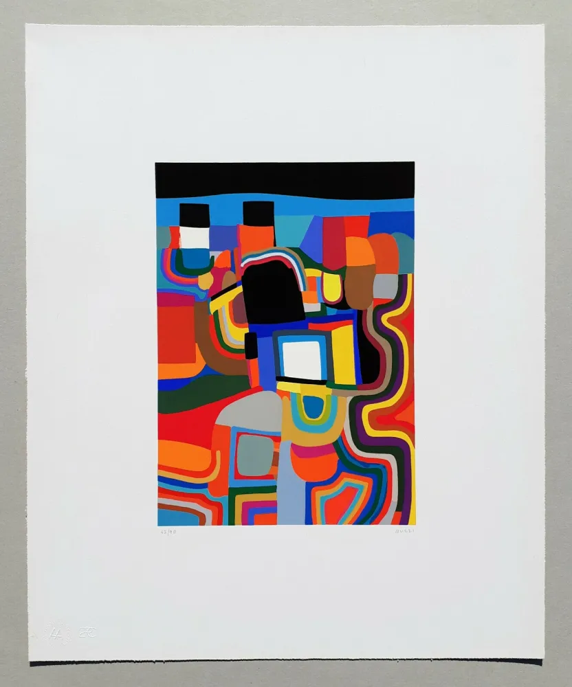 Сериграфия Burri - Trittico E - Serigrafia 1-E