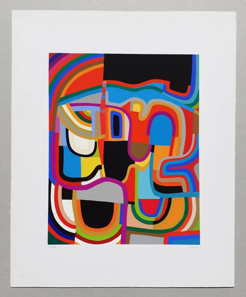 Сериграфия Burri - Trittico E - Serigrafia 2-E