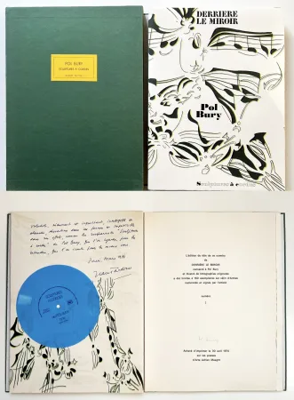 Иллюстрированная Книга Bury - Derrière le Miroir n°209. POL BURY. Avril 1974. TIRAGE DE LUXE SIGNÉ.