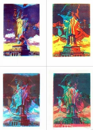 Сериграфия Bury - Statue de la liberté, 8 variations
