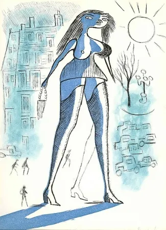 Офорт И Аквитанта Buzzati - Senza titolo