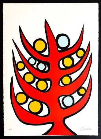 Литография Calder - Alexander Calder ( 1898 – 1976 ) – L’albero del bene e del male – color lithograph on paper – 1975
