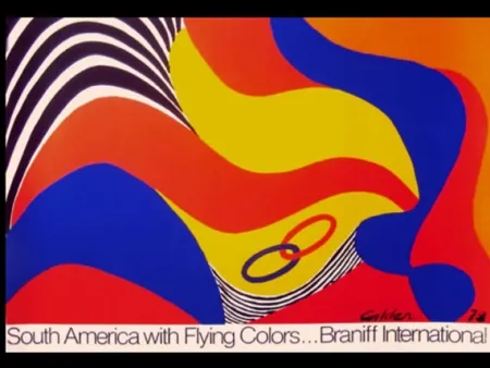 Сериграфия Calder - BRANIFF SOUTH AMERICA