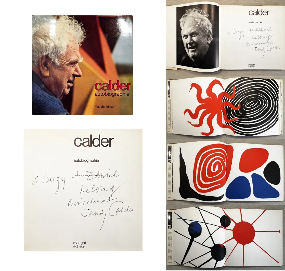 Иллюстрированная Книга Calder - CALDER. AUTOBIOGRAPHIE. Rare exemplaire dédicacé.
