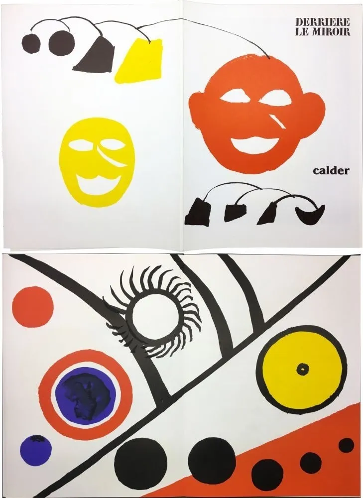 Иллюстрированная Книга Calder - CALDER. Derrière Le Miroir n° 221. 7 lithographies originales (1976)
